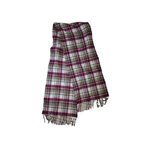 100% Cashmere Made in Germany Plaid Scarf